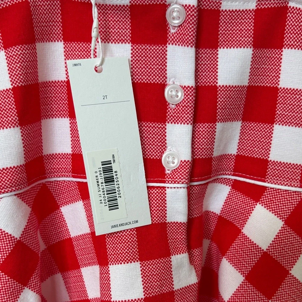 *NWT* Janie and Jack Gingham Dress - Picture 4 of 6